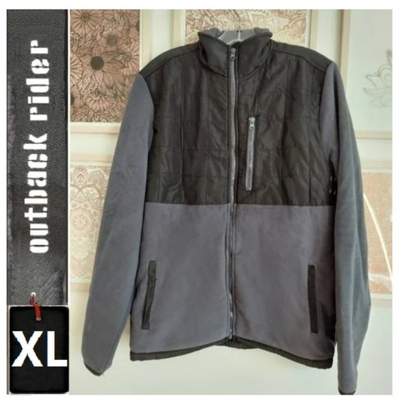 ๐๐ = 5/$25-Gray fleece jacket, XL, NWOT - Picture 8 of 8